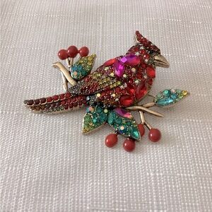 Metal Works Rhinestone Pin